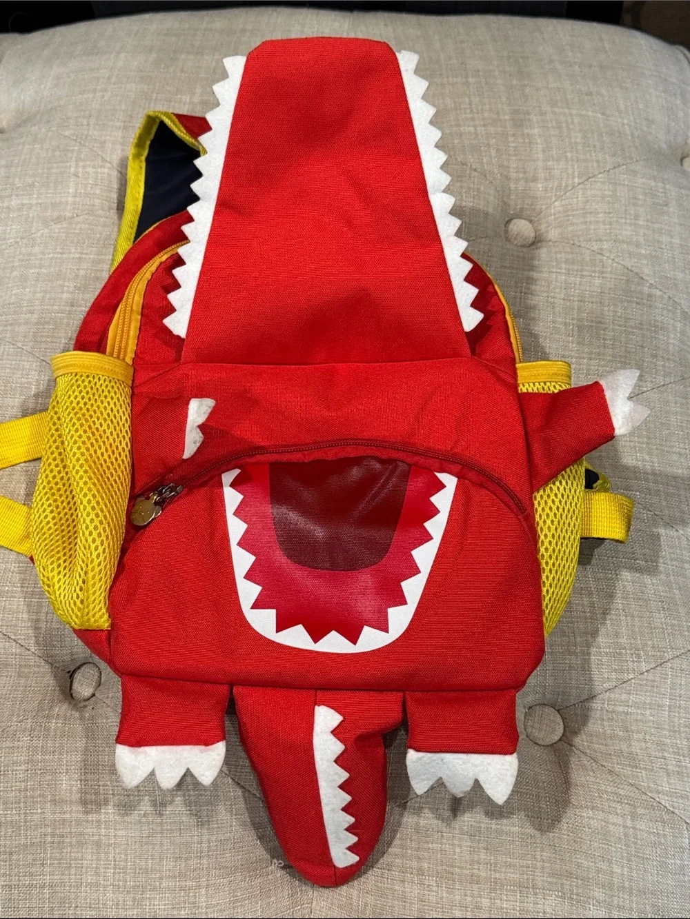 Red Kids Animal Backpack with Yellow Accents - Unbranded